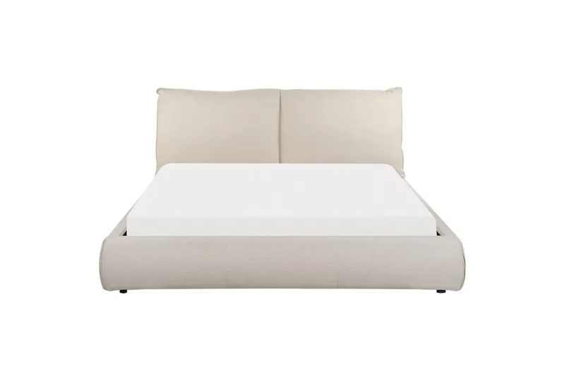 Dubbelsäng Vinay med lamellram Beige, 160x200 cm - Beige, 160x200 cm - Möbler - Säng - Dubbelsäng