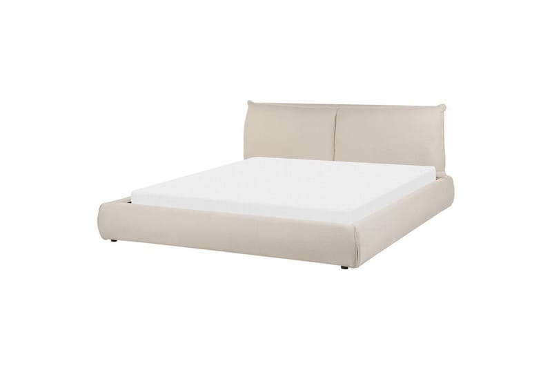 Dubbelsäng Vinay med lamellram Beige, 180x200 cm - Beige, 180x200 cm - Möbler - Säng - Dubbelsäng