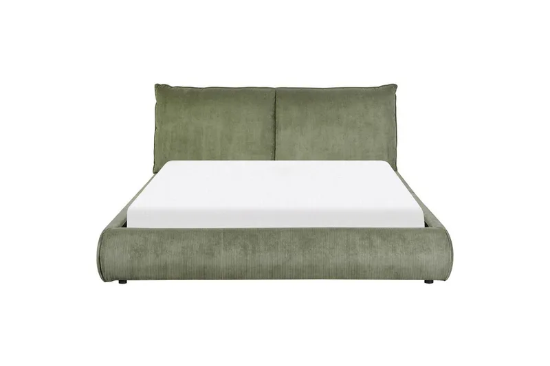 Dubbelsäng Vinay med lamellram Grön, 160x200 cm - Grön, 160x200 cm - Möbler - Säng - Dubbelsäng