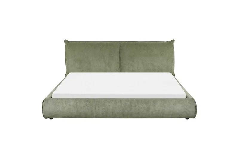 Dubbelsäng Vinay med lamellram Grön, 180x200 cm - Grön, 180x200 cm - Möbler - Säng - Dubbelsäng