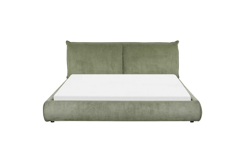 Dubbelsäng Vinay med lamellram Grön, 180x200 cm - Grön, 180x200 cm - Möbler - Säng - Dubbelsäng