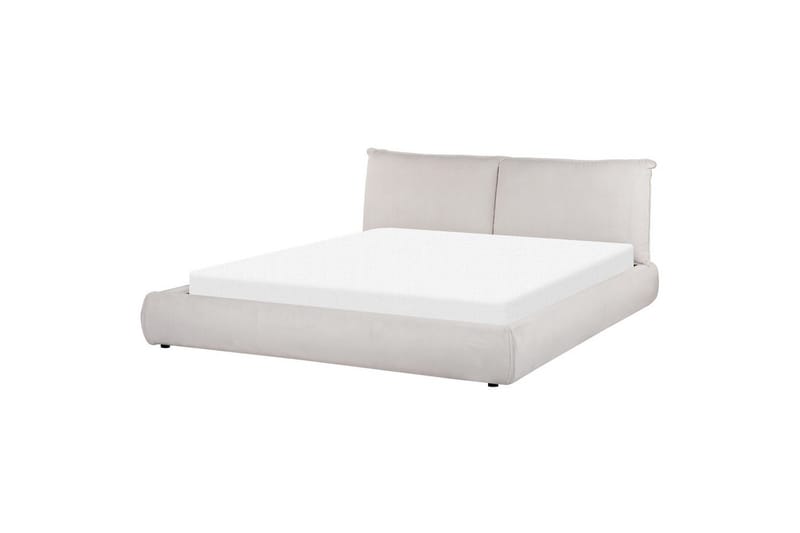 Dubbelsäng Vinay med lamellram Ljusbeige, 180x200 cm - Ljusbeige, 180x200 cm - Möbler - Säng - Sängram & sängstomme