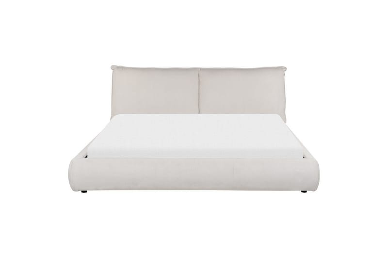 Dubbelsäng Vinay med lamellram Ljusbeige, 180x200 cm - Ljusbeige, 180x200 cm - Möbler - Säng - Ramsäng
