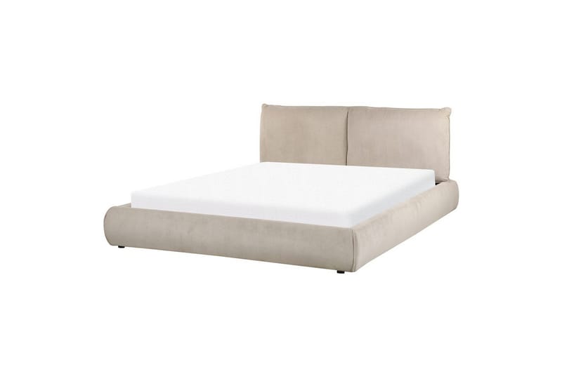 Dubbelsäng Vinay med lamellram Taupe, 160x200 cm - Taupe, 160x200 cm - Möbler - Säng - Dubbelsäng