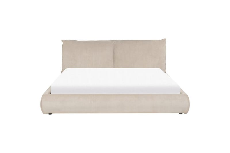 Dubbelsäng Vinay med lamellram Taupe, 180x200 cm - Taupe, 180x200 cm - Möbler - Säng - Ramsäng