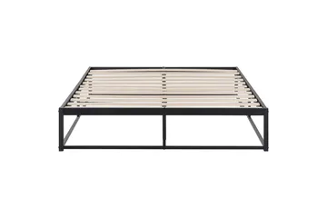Dubbelsäng Viry med lamellram Svart, 140x200 cm - Svart, 140x200 cm - Möbler - Säng - Dubbelsäng