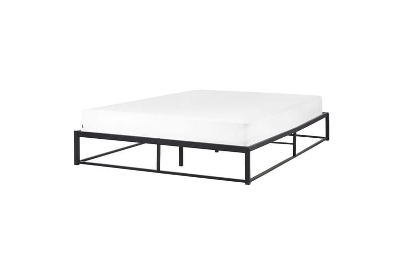 Dubbelsäng Viry med lamellram Svart, 160x200 cm - Svart, 160x200 cm - Möbler - Säng - Ramsäng