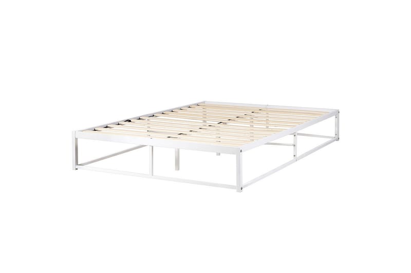 Dubbelsäng Viry med lamellram Vit, 140x200 cm - Vit, 140x200 cm - Möbler - Säng - Ramsäng