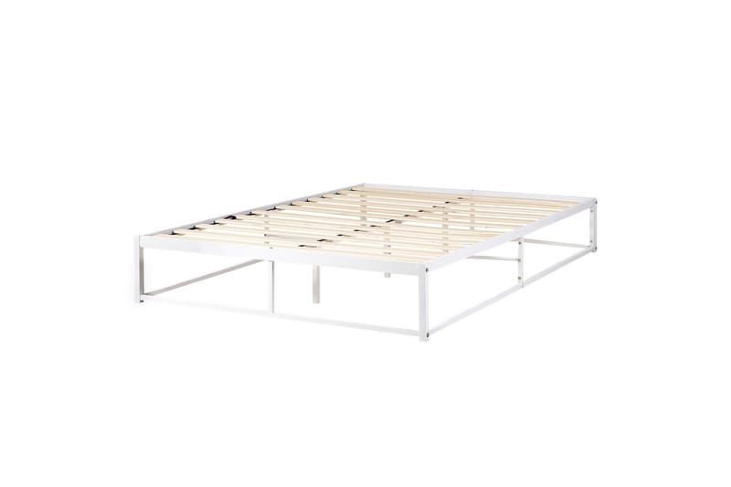 Dubbelsäng Viry med lamellram Vit, 160x200 cm - Vit, 160x200 cm - Möbler - Säng - Ramsäng