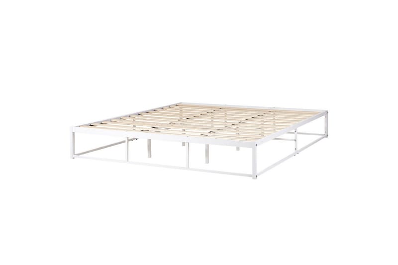 Dubbelsäng Viry med lamellram Vit, 180x200 cm - Vit, 180x200 cm - Möbler - Säng - Dubbelsäng