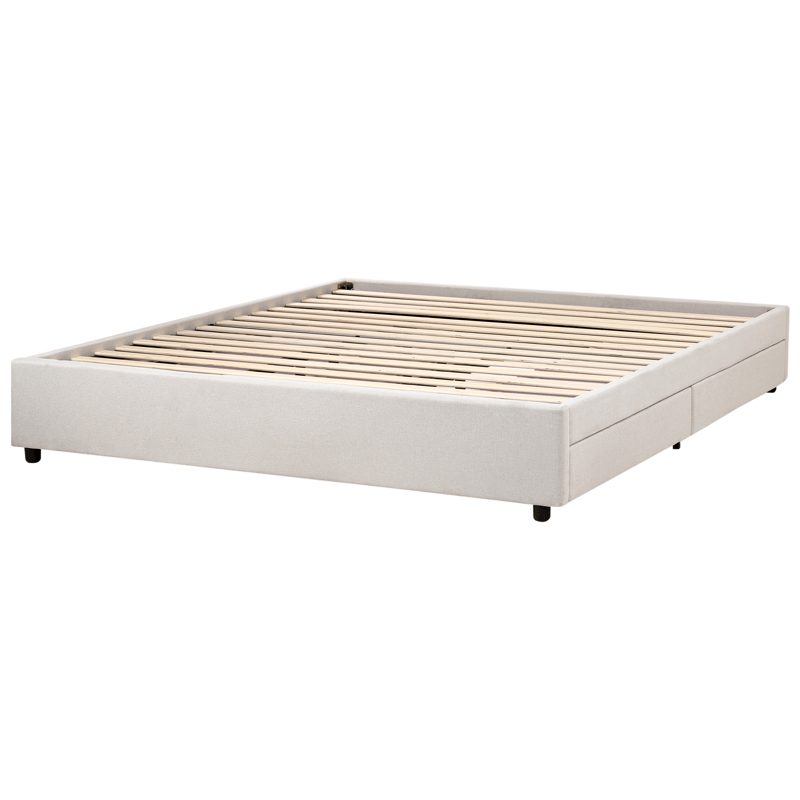 Dubbelsäng Prades 180x200 cm - Ljusbeige - Möbler - Säng - Sängram & sängstomme