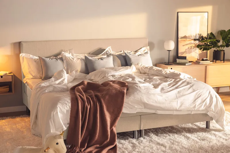 Ella Familjesäng Sängpaket 240x210  cm - (+Fler val) Beige - Möbler - Säng - Komplett sängpaket