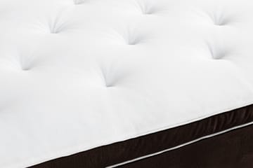 Ella Sängpaket 140x200 cm Rutig Gavel - Brun/Sammet - Möbler - Säng - Komplett sängpaket
