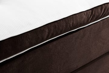 Ella Sängpaket 160x200 cm Djuphäftad Gavel - Brun/Sammet - Möbler - Säng - Komplett sängpaket