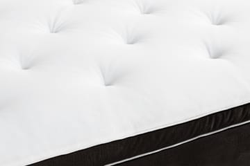 Ella Sängpaket 160x200 cm Djuphäftad Gavel - Mörkgrå/Sammet - Möbler - Säng - Komplett sängpaket