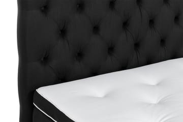 Ella Sängpaket 160x200 cm Djuphäftad Gavel - Svart - Möbler - Säng - Komplett sängpaket