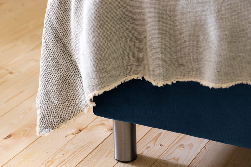 Ella Sängpaket 160x200 cm Knapp Gavel - Mörkblå/Sammet - Möbler - Säng - Komplett sängpaket
