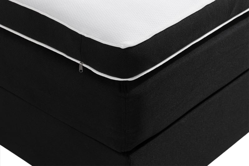 Ella Sängpaket 90x200 cm Djuphäftad Gavel - Svart - Möbler - Säng - Komplett sängpaket