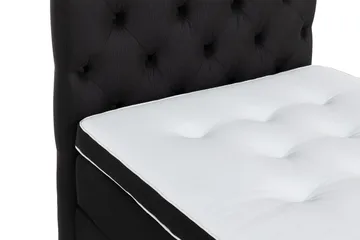 Ella Sängpaket 90x200 cm Djuphäftad Gavel - Svart - Möbler - Säng - Komplett sängpaket