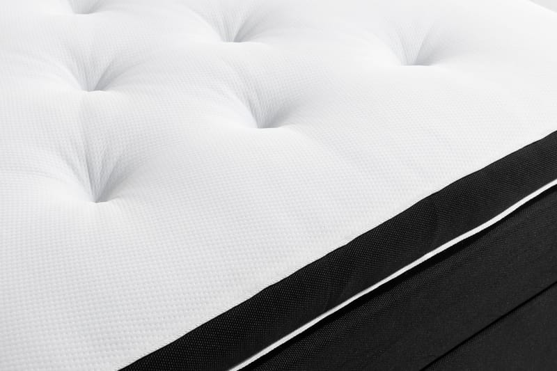 Ella Sängpaket 90x200 cm Djuphäftad Gavel - Svart - Möbler - Säng - Komplett sängpaket