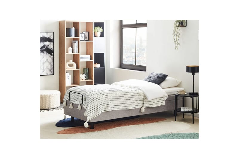 Enkelsäng Duke II Grå-Svart, 80x200 cm - Grå-Svart, 80x200 cm - Möbler - Säng - Enkelsäng