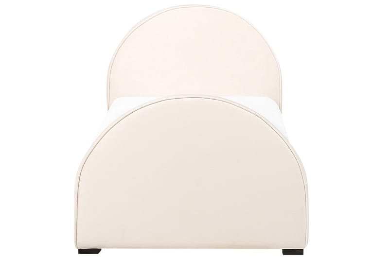 Enkelsäng Nozay med lamellram Beige-Svart - Beige-Svart - Möbler - Säng - Sängram & sängstomme