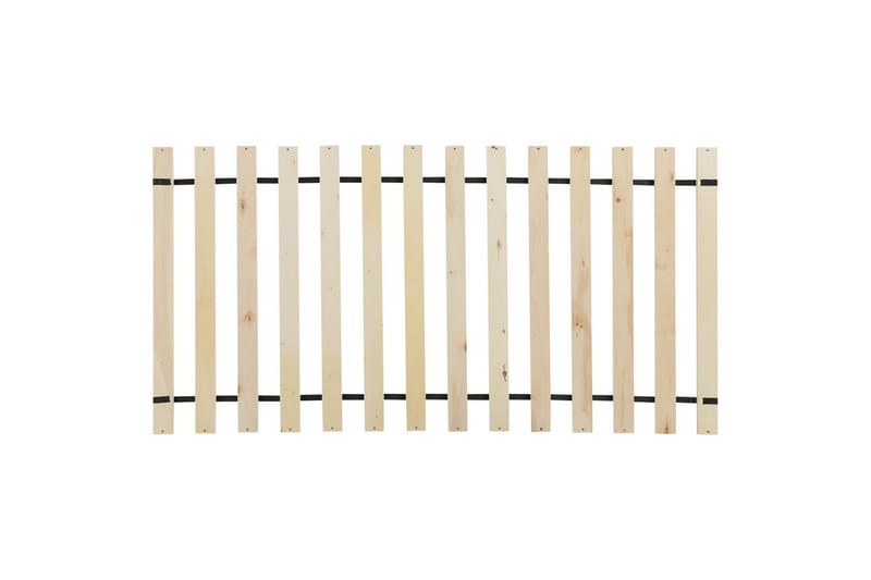 Enkelsäng Nozay med lamellram Beige-Svart - Beige-Svart - Möbler - Säng - Sängram & sängstomme