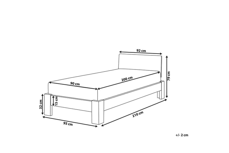 Enkelsäng Royan med lamellram - Möbler - Säng - Sängram & sängstomme