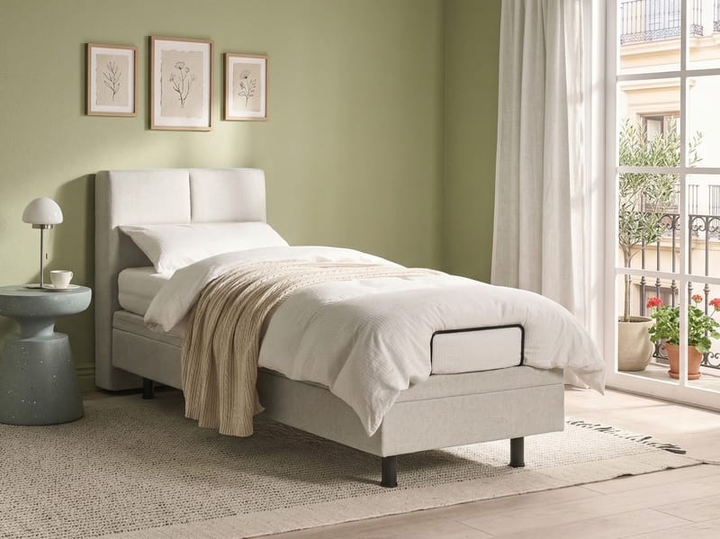 Enkelsäng Viceroy 80x200 cm - Ljusbeige - Möbler - Säng - Enkelsäng