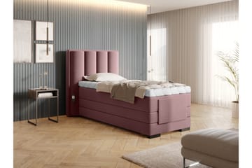 Banti Ställbar Kontinentalsäng 90x200 cm - Rosa - Möbler - Säng - Enkelsäng