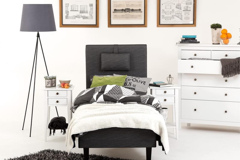 Viken Bas Ramsäng 80x200 cm - Grå/Vit - Möbler - Säng - Enkelsäng