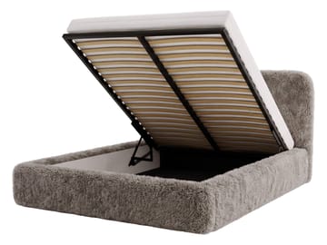 Ervyn Sängram 180x200 cm med Lyftförvaring - Ljusgrå - Möbler - Säng - Sängram & sängstomme