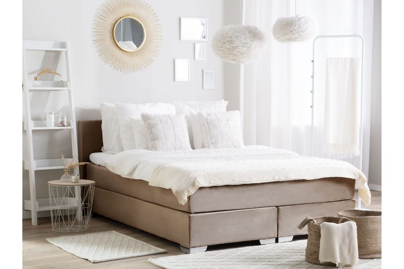 Filipa Sängram 180x200 cm - Beige/Silver - Möbler - Säng - Sängram & sängstomme