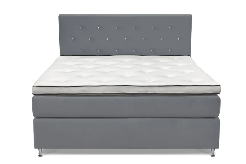 Finnigan Sängpaket Kontinentalsäng 160x200 cm Fast - Ljusgrå - Möbler - Säng - Kontinentalsäng