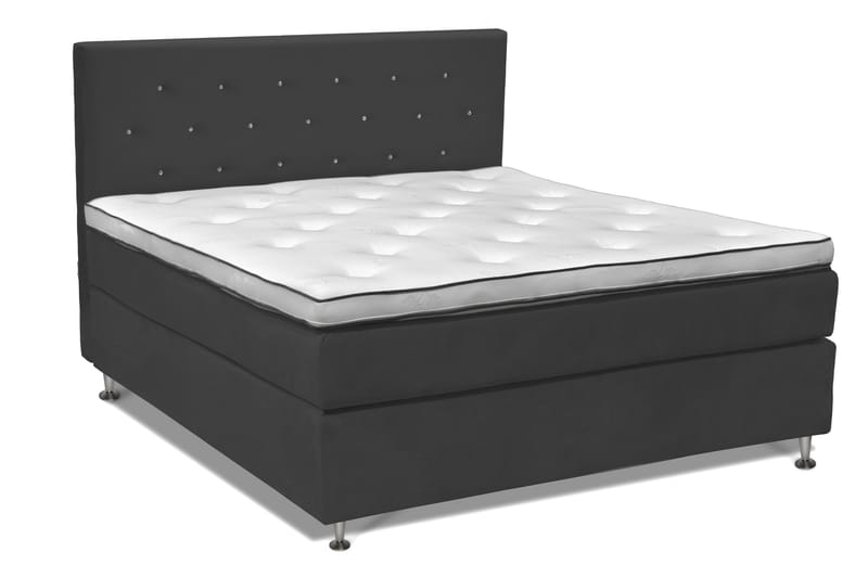 Finnigan Sängpaket Kontinentalsäng 160x200 cm Fast - Mörkgrå - Möbler - Säng - Kontinentalsäng