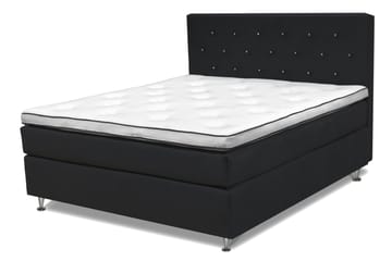 Finnigan Sängpaket Kontinentalsäng 160x200 cm Fast - Svart - Möbler - Säng - Komplett sängpaket