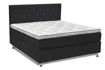 Finnigan Sängpaket Kontinentalsäng 160x200 cm Fast - Svart - Möbler - Säng - Komplett sängpaket