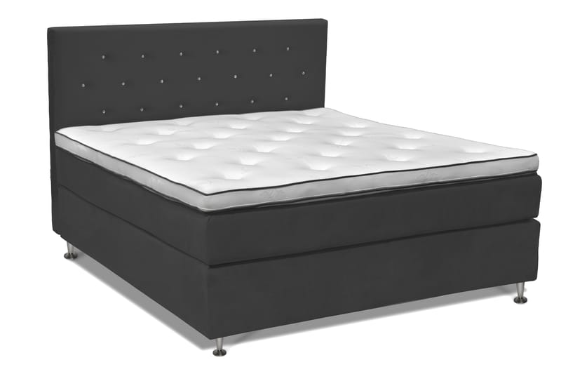 Finnigan Sängpaket Kontinentalsäng 160x200 cm Medium - Mörkgrå - Möbler - Säng - Komplett sängpaket