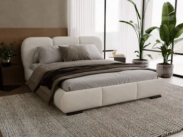 Fito Sängram med förvaring 180x200 cm - beige - Möbler - Säng - Sängram & sängstomme