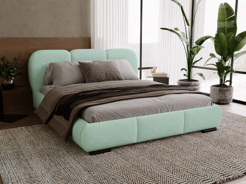 Fito Sängram med förvaring 200x200 cm - mint - Möbler - Säng - Sängram & sängstomme