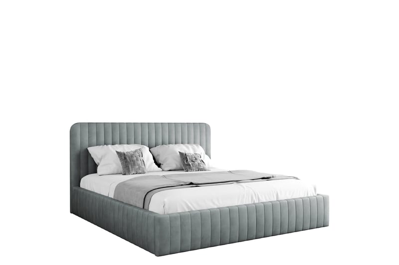 Flanna Sängram 160x200 cm, Ljusgrå