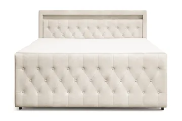 Franco light Komplett Sängpaket med förvaring LED-belysning 180x200 cm