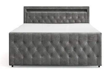 Franco light Komplett Sängpaket med förvaring LED-belysning 180x200 cm