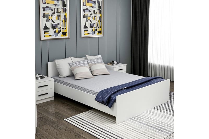 Fruitland Sängram 150x200 cm - Vit - Möbler - Säng - Sängram & sängstomme