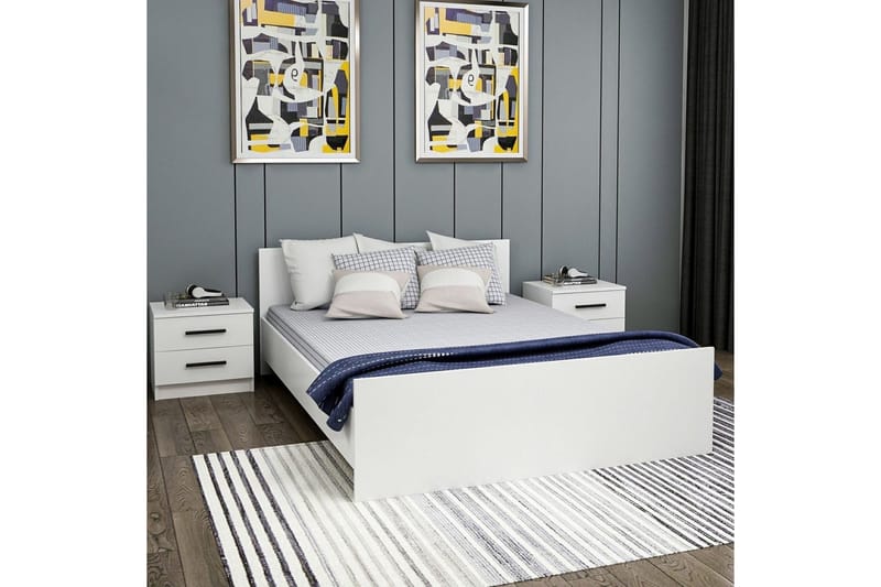 Fruitland Sängram 150x200 cm - Vit - Möbler - Säng - Sängram & sängstomme