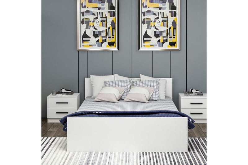 Fruitland Sängram 150x200 cm - Vit - Möbler - Säng - Sängram & sängstomme