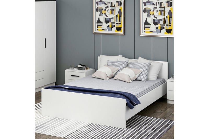 Fruitland Sängram 150x200 cm - Vit - Möbler - Säng - Sängram & sängstomme