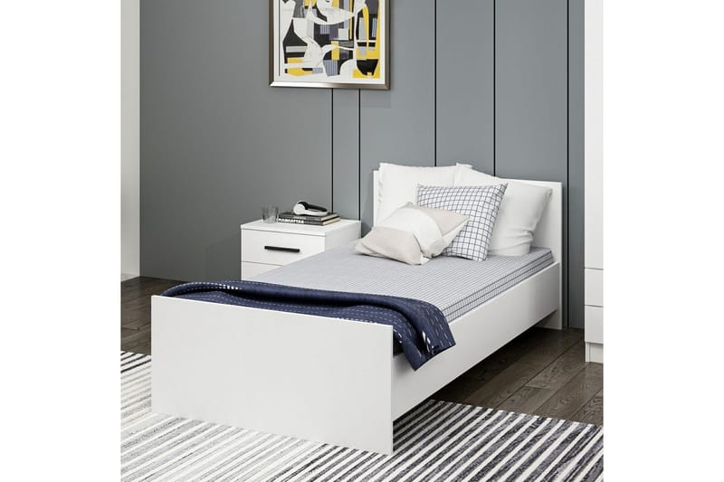 Fruitland Sängram 90x190 cm - Vit - Möbler - Säng - Sängram & sängstomme