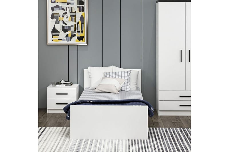 Fruitland Sängram 90x190 cm - Vit - Möbler - Säng - Sängram & sängstomme