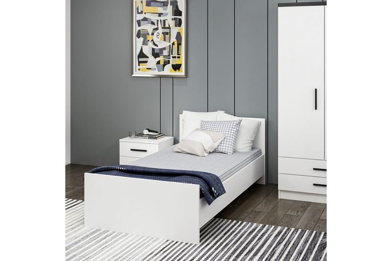 Fruitland Sängram 90x190 cm - Vit - Möbler - Säng - Sängram & sängstomme